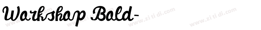 Workshop Bold字体转换